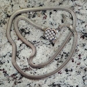 Silver Slinky Snakelike Belt